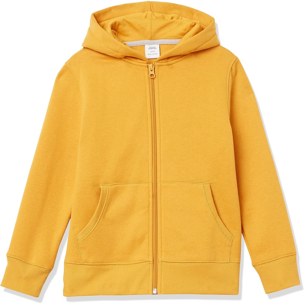 image:imageAmazon Essentials Boys and Toddlers Soft Fleece ZipUp Hoodie SweatshirtGolden Yellow