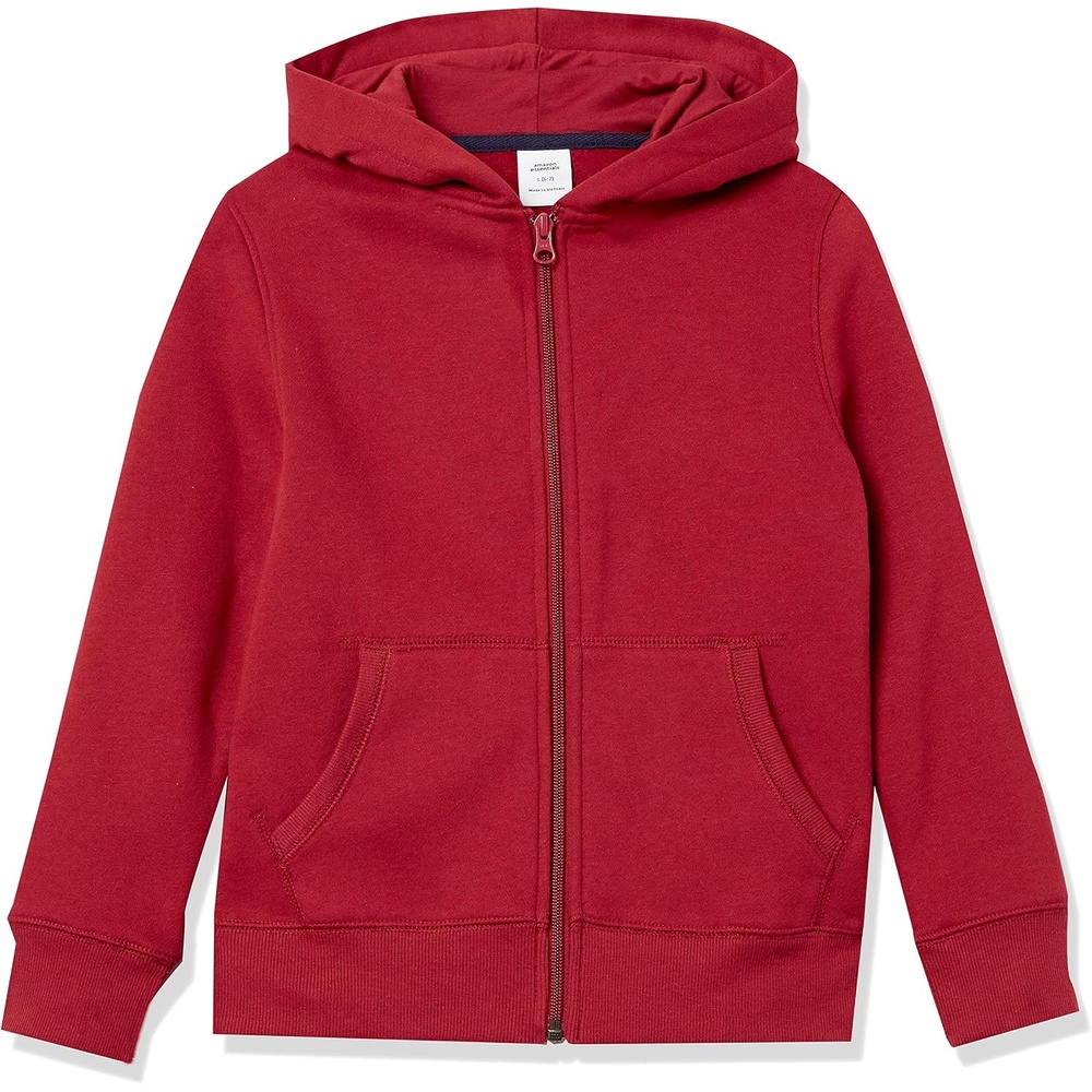image:imageAmazon Essentials Boys and Toddlers Soft Fleece ZipUp Hoodie SweatshirtMaroon