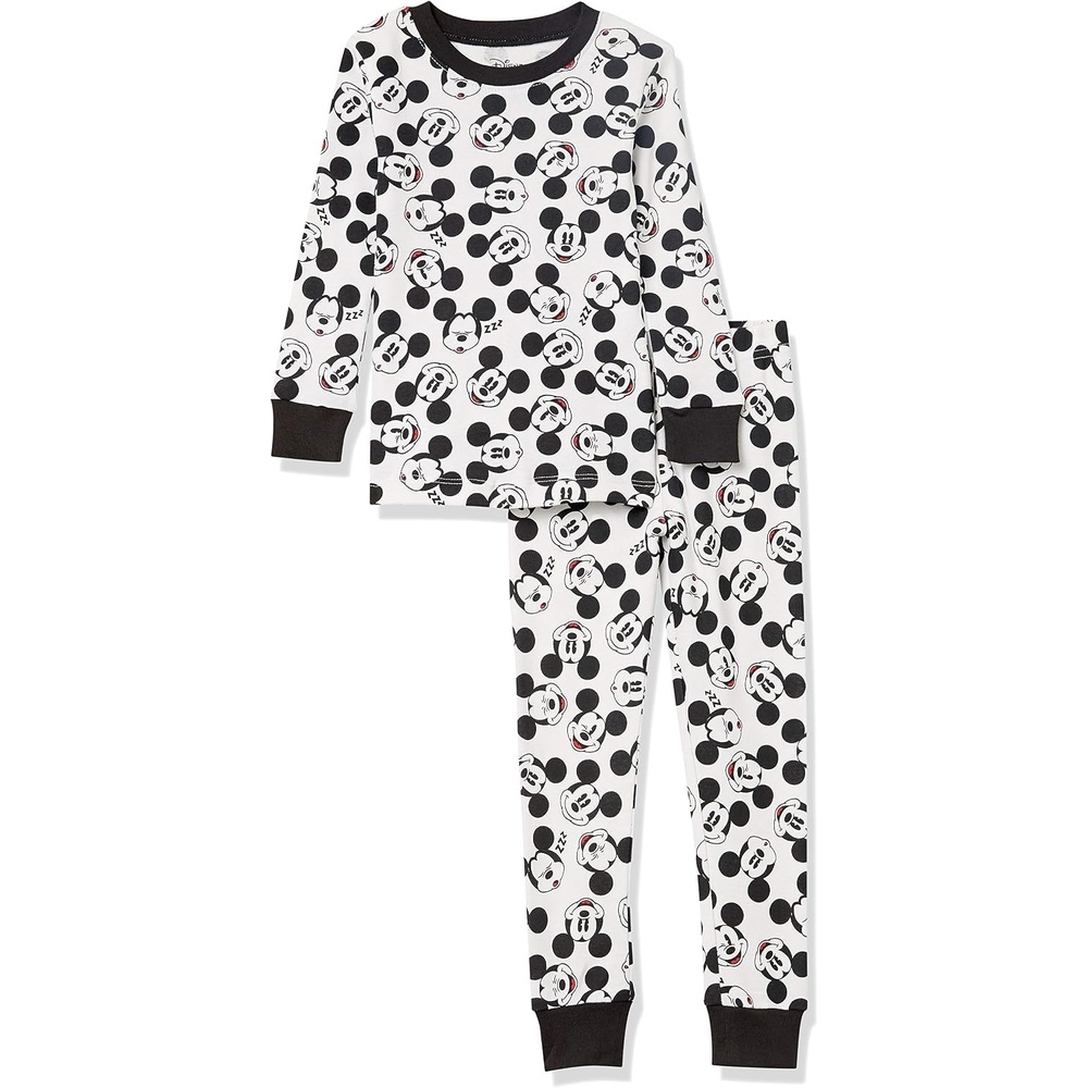 image:imageAmazon Essentials Disney Marvel Star Wars Boys and Toddlers SnugFit Cotton Pajama Sleepwear SetsMickey Vibes