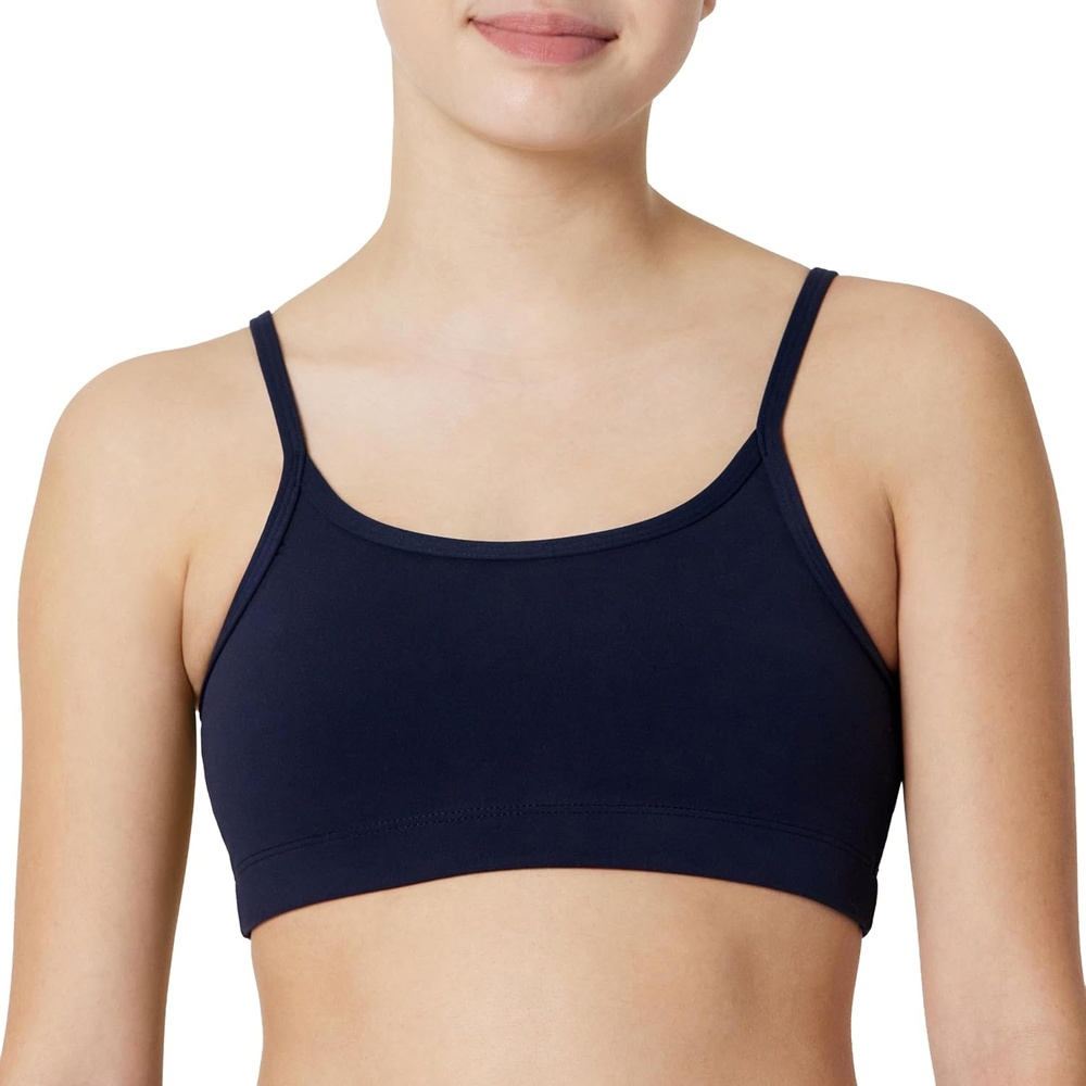 image:imageAmazon Essentials Girls FormFlex Light Support Spaghetti Strap Training Sports BraNavy