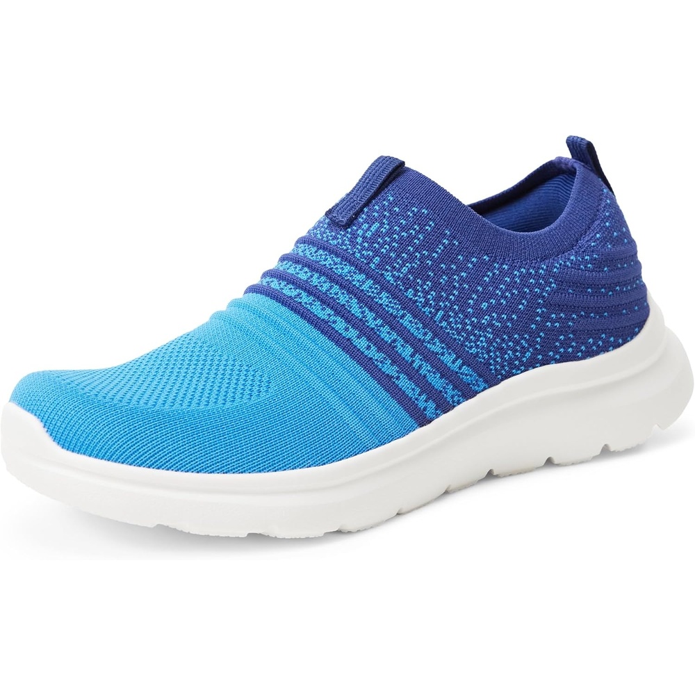 image:imageAmazon Essentials Unisex Kids Knit Light Weight Slip On SneakerBlue Gradient
