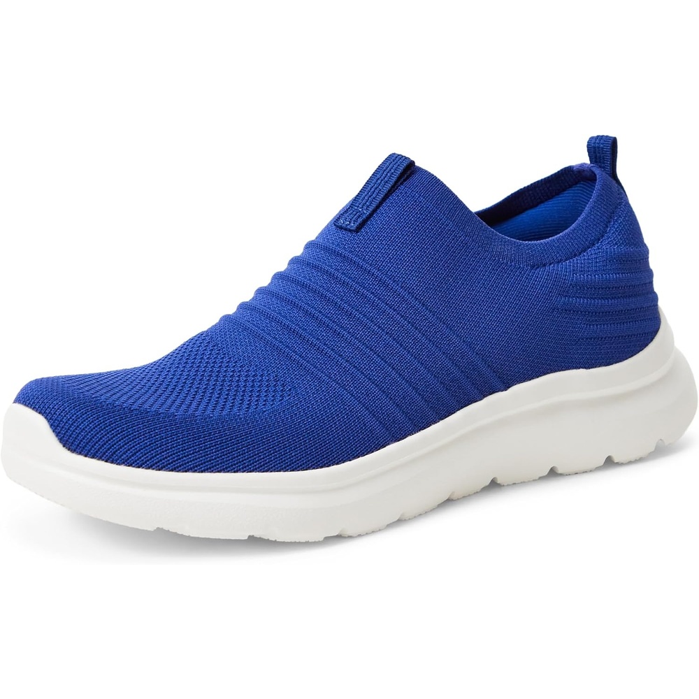image:imageAmazon Essentials Unisex Kids Knit Light Weight Slip On SneakerNavy