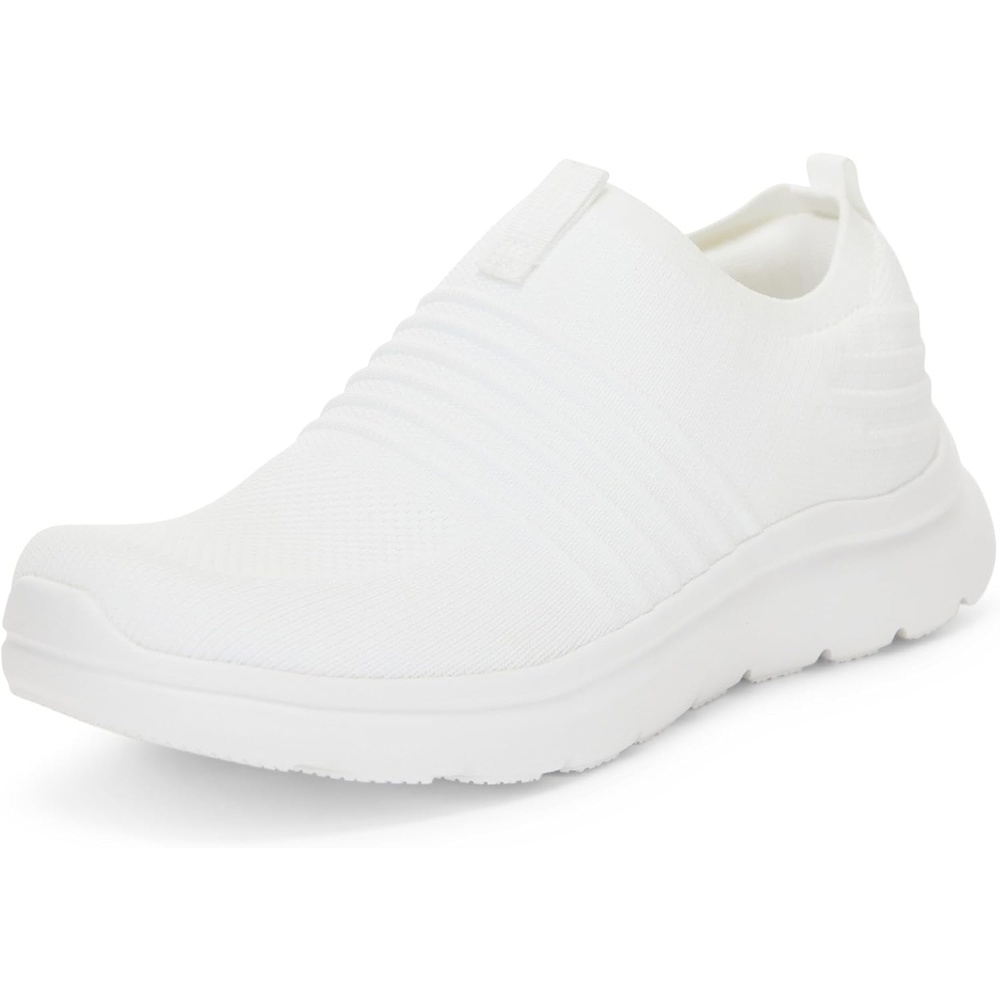 image:imageAmazon Essentials Unisex Kids Knit Light Weight Slip On SneakerWhite