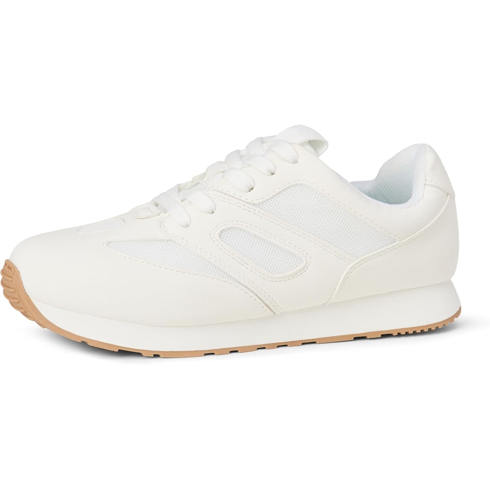 image:imageAmazon Essentials Unisex Kids Lace Up Sneakers for Boys and GirlsWhite