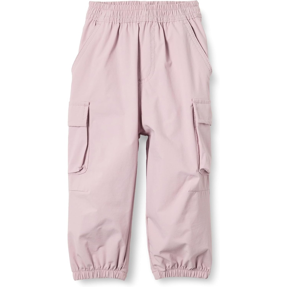 image:imageAmazon Essentials Unisex Kids and Toddlers Cargo Parachute Pants Joggers with Elastic Waist Drawstring Pull OnDusty Lilac