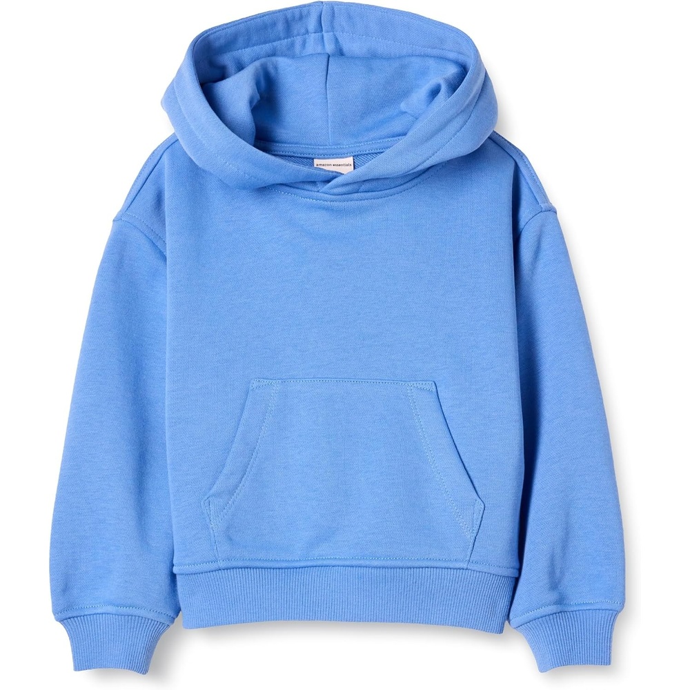 image:imageAmazon Essentials Unisex Kids and Toddlers Oversized Drop Shoulder HoodieBlue