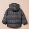 Amazon Essentials Babies, Toddlers, and Boys’ Heavyweight Hooded Puffer Jacket(Charcoal Heather)