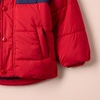 Amazon Essentials Babies, Toddlers, and Boys’ Heavyweight Hooded Puffer Jacket(Navy Red Color Block)