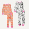 Amazon Essentials Babies, Toddlers and Boys’ Snug-Fit Cotton Rib Pajama Sleepwear Sets, Multipacks(4-piece Dalmatian Spots)
