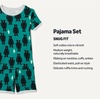 Amazon Essentials Babies, Toddlers and Boys’ Snug-Fit Cotton Rib Pajama Sleepwear Sets, Multipacks(Happy Camper)