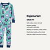 Amazon Essentials Babies, Toddlers and Boys’ Snug-Fit Cotton Rib Pajama Sleepwear Sets, Multipacks(Planet Print/Space)