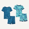 Amazon Essentials Babies, Toddlers and Boys’ Snug-Fit Cotton Rib Pajama Sleepwear Sets, Multipacks(Under the Sea)