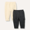 Amazon Essentials Baby Boys’ Cargo Joggers(Beige/Charcoal)