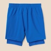 Amazon Essentials Boys’ Active Performance Stretch Woven Athletic Training Shorts with Liner(Blue)
