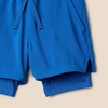 Amazon Essentials Boys’ Active Performance Stretch Woven Athletic Training Shorts with Liner(Blue)