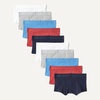 Amazon Essentials Boys’ Cotton Jersey Boxer Brief Underwear(Grey/ Red/ Navy)