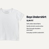 Amazon Essentials Boys’ Cotton Jersey Crew Neck Undershirt(White)
