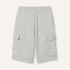 Amazon Essentials Boys’ French Terry Cargo Sweat Shorts, Lounge(Light Grey Heather)