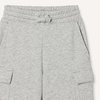 Amazon Essentials Boys’ French Terry Cargo Sweat Shorts, Lounge(Light Grey Heather)