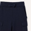 Amazon Essentials Boys’ French Terry Cargo Sweat Shorts, Lounge(Navy)