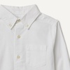Amazon Essentials Boys Long Sleeve Oxford Button Down Shirt(White)