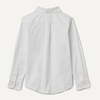 Amazon Essentials Boys Long Sleeve Oxford Button Down Shirt(White)