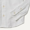 Amazon Essentials Boys Long Sleeve Oxford Button Down Shirt(White)