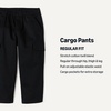 Amazon Essentials Boys’ Pull on Cargo Pants(Black)