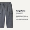 Amazon Essentials Boys’ Pull on Cargo Pants(Iron Grey)