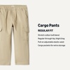 Amazon Essentials Boys’ Pull on Cargo Pants(Khaki Tan)