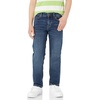 Amazon Essentials Boys’ Regular Straight-Fit Jeans(Dark Wash)