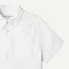 Amazon Essentials Boys’ Short Sleeve Oxford Shirt(White)