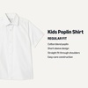 Amazon Essentials Boys’ Short Sleeve Poplin Shirt(Bright White)
