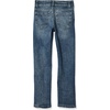 Amazon Essentials Boys’ Slim Fit Stretch Denim Straight Leg Jeans(Light Wash)