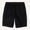 Amazon Essentials Boys’ Stretch Pull On Cargo Shorts(Black)