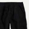 Amazon Essentials Boys’ Stretch Pull On Cargo Shorts(Black)