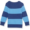 Amazon Essentials Boys and Toddlers’ Cotton Knit Pullover Crewneck Sweater(Blue Navy Rugby Stripe)