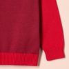 Amazon Essentials Boys and Toddlers’ Cotton Knit Pullover Crewneck Sweater(Red Color Block)