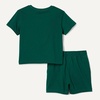 Amazon Essentials Boys and Toddlers’ Cotton Short Sleeve T-Shirt and Shorts Set(Dark Green)