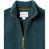 Amazon Essentials Boys and Toddlers’ Fleece Lined Sherpa Full-Zip Jacket(Dark Green)