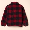 Amazon Essentials Boys and Toddlers’ Fleece Lined Sherpa Full-Zip Jacket(Red Exploded Buffalo Check)