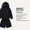 Amazon Essentials Boys and Toddlers’ French Terry Hoodie and Shorts Set with Kangaroo Pocket, Multipacks(Black)