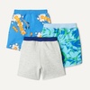 Amazon Essentials Boys and Toddlers’ French Terry Knit Shorts, Pack of 3(Batman)