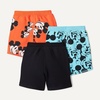 Amazon Essentials Boys and Toddlers’ French Terry Knit Shorts, Pack of 3(Mickey Mouse)