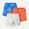 Amazon Essentials Boys and Toddlers’ French Terry Knit Shorts, Pack of 3(Spider-man)