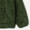 Amazon Essentials Boys and Toddlers’ Half Zip Sherpa Hoodie Sweatshirt with Kangaroo Pocket(Dark Olive)
