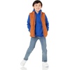 Amazon Essentials Boys and Toddlers’ Heavyweight Full Zip Outerwear Puffer Vest(Navy Red Color Block)