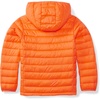 Amazon Essentials Boys and Toddlers’ Lightweight Water-Resistant Packable Hooded Insulated Puffer Jacket(Bright Orange)