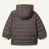 Amazon Essentials Boys and Toddlers’ Lightweight Water-Resistant Packable Hooded Insulated Puffer Jacket(Dark Grey Neon Yellow)