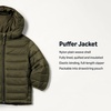 Amazon Essentials Boys and Toddlers’ Lightweight Water-Resistant Packable Hooded Insulated Puffer Jacket(Dark Olive)